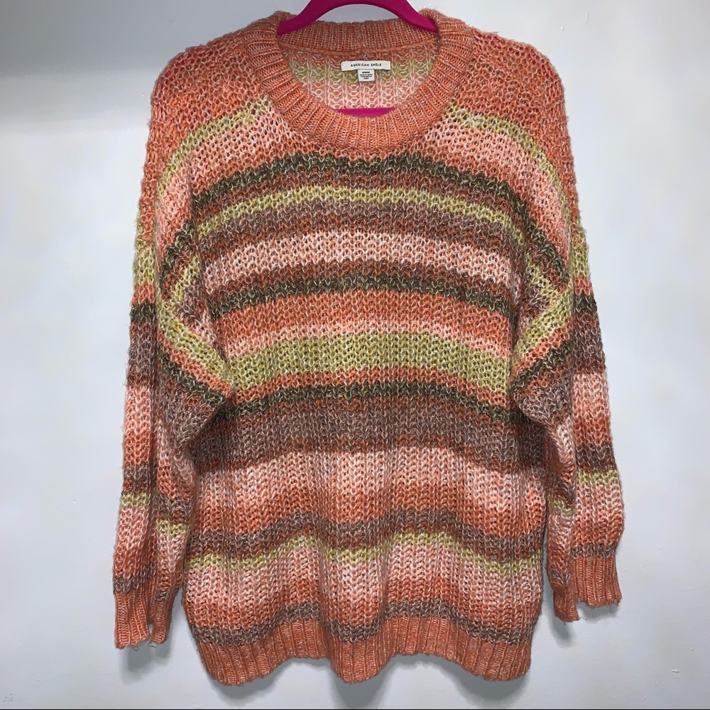 American Eagle Knit Sweater Oversized Fall